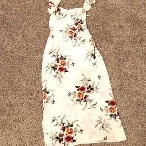 Off the shoulder maxi dress